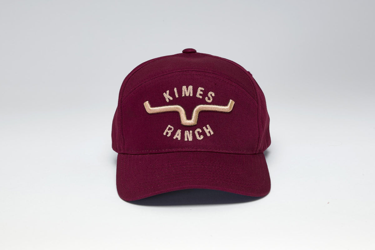 Kimes Ranch 66 Plum hat with embroidered Kimes Ranch logo