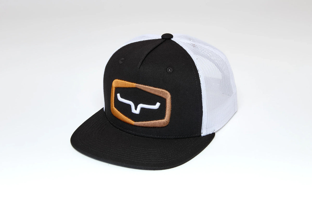 Kimes Ranch Framework hat in Black with a white mesh back and embroidered Kimes Ranch logo