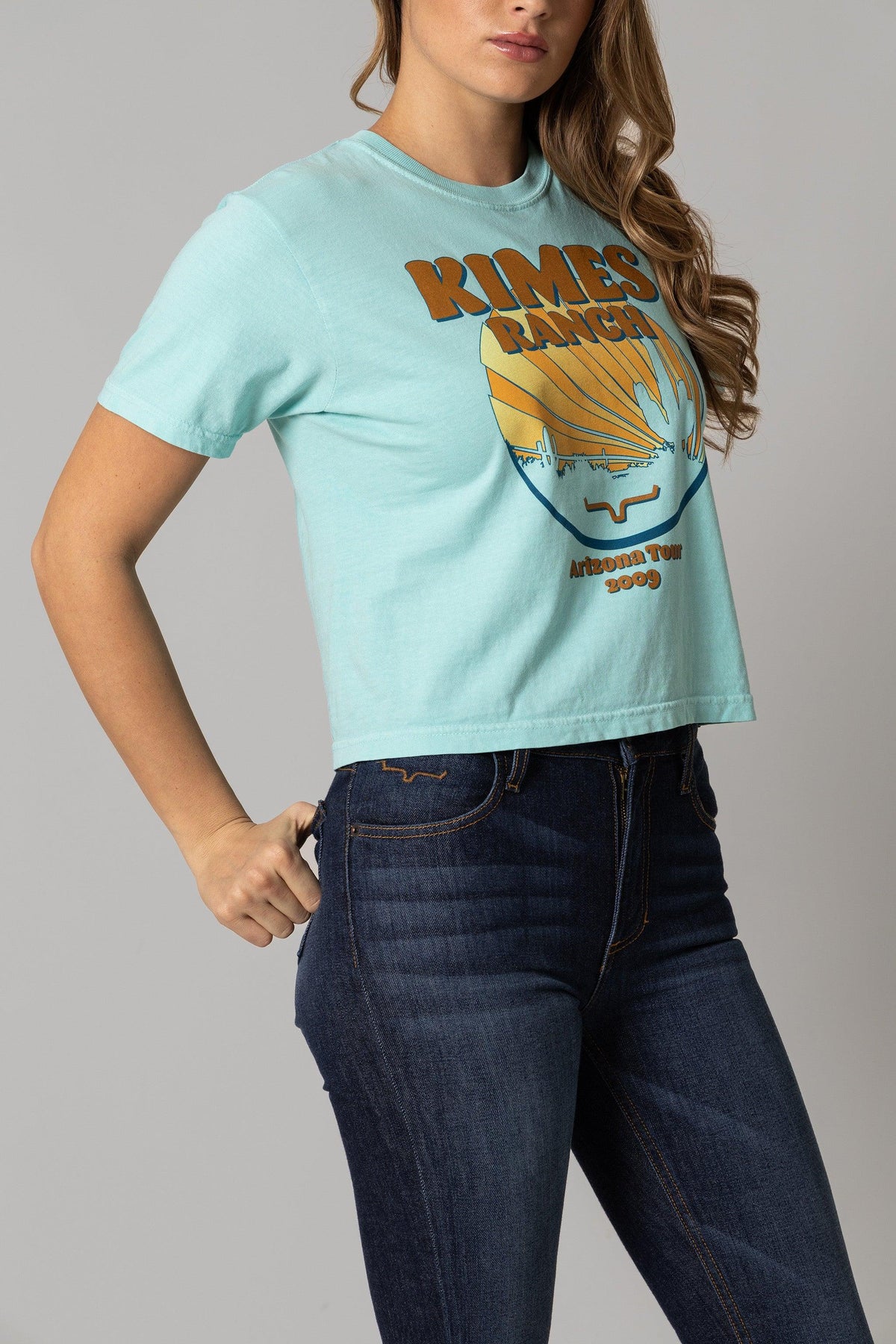 Kimes Ranch Psyche Tour Mint short sleeve shirt with Arizona Tour 2009 graphic