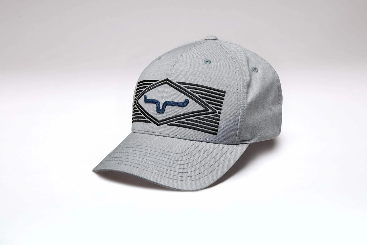 Kimes Ranch Tredwell Grey Heather hat with embroidered logo