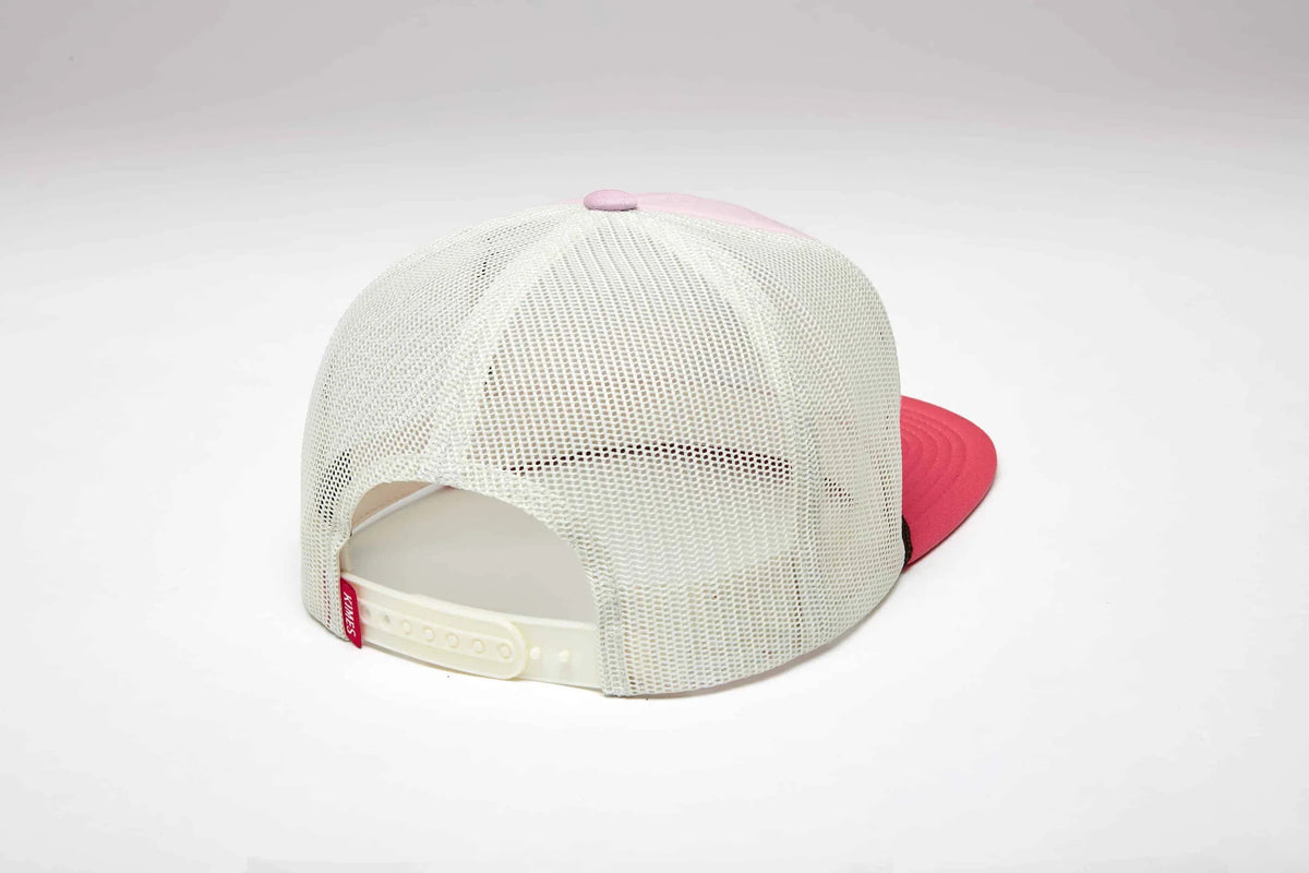 Kimes Ranch Winning Ride, back view, hat with Pink mesh back and Pink brim