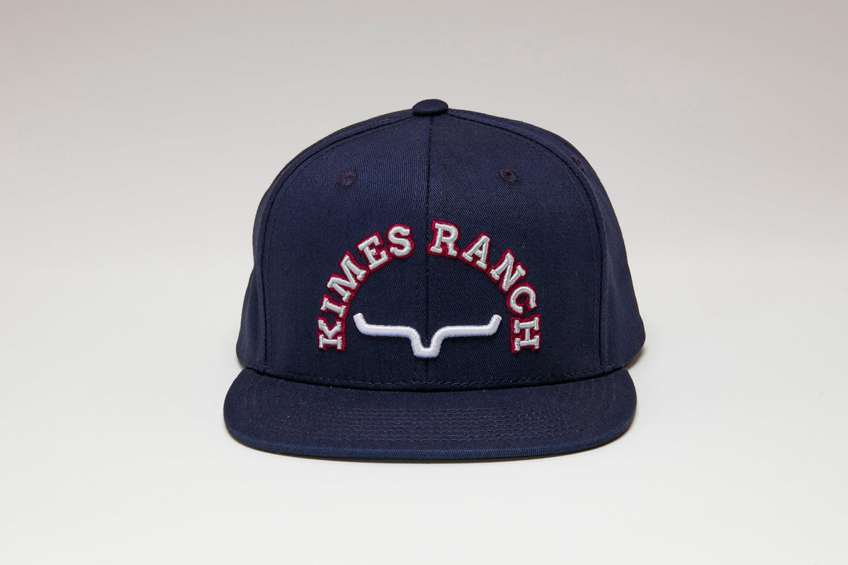 Kimes Ranch Canyon Country Hat in Navy with embroidered Kimes Ranch logo