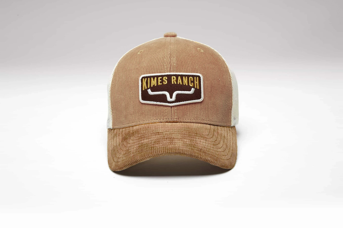 Kimes Ranch Fourteen hat in Work Wear Brown with a front embroidered logo patch