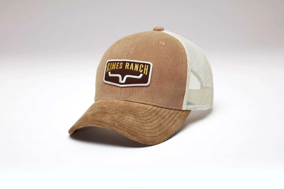 Kimes Ranch Fourteen hat in Work Wear Brown, side view, with front and mesh back