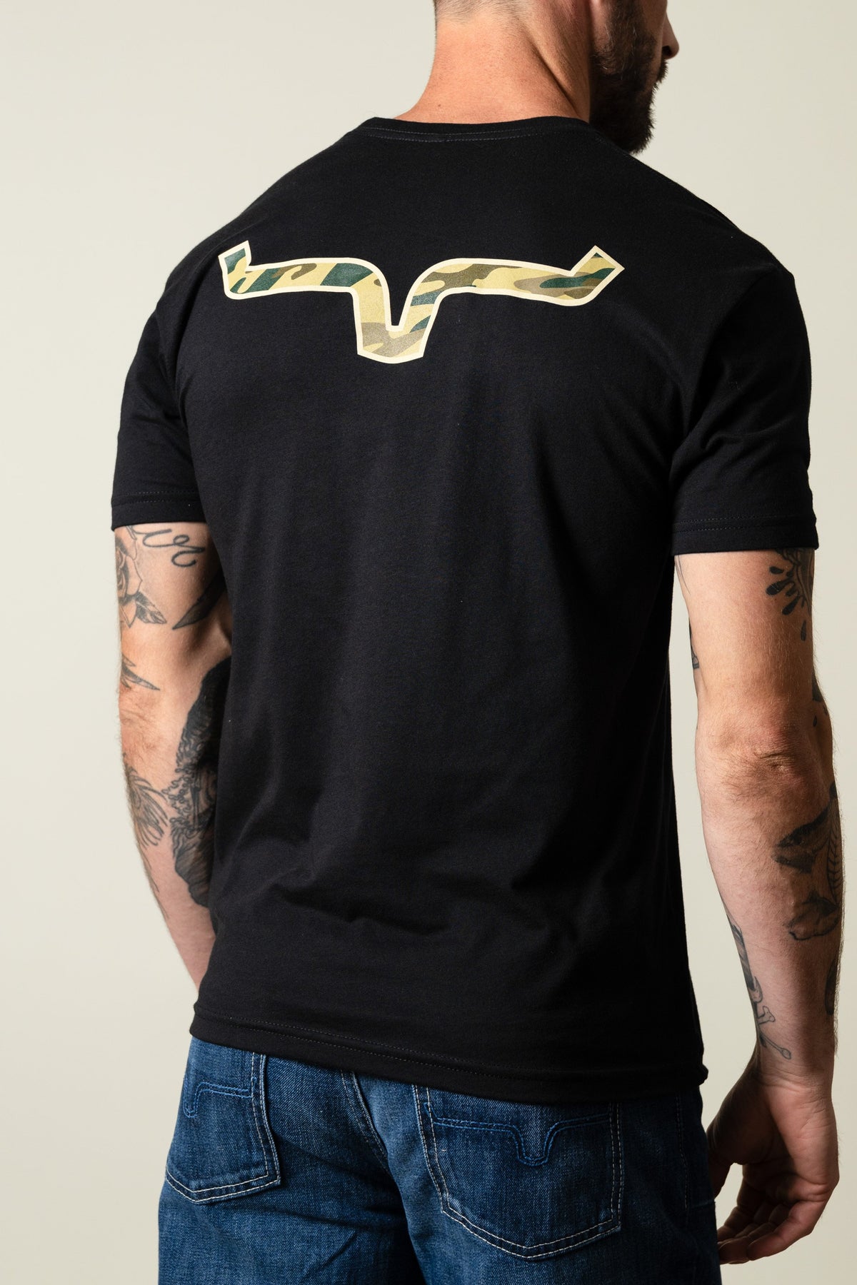 Kimes Ranch Camo Back Shirt