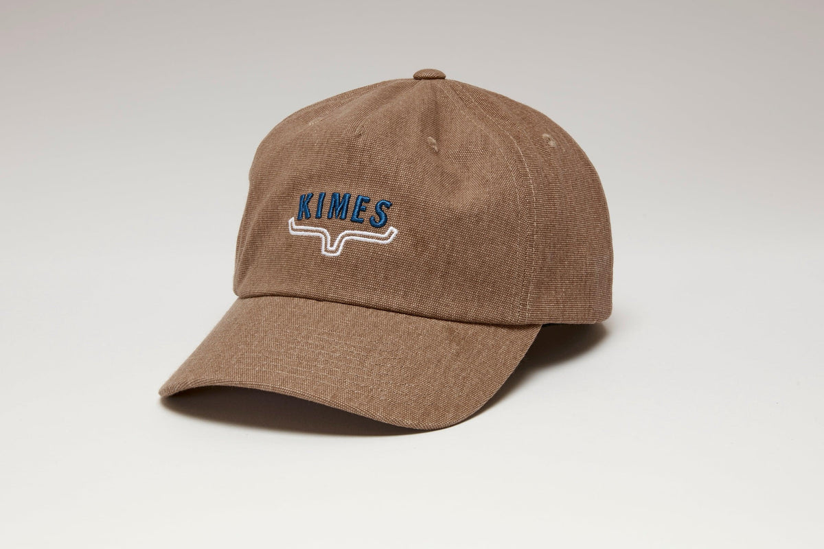 Kimes Ranch Mini Hux Hat in Work Wear Brown with embroidered Kimes Ranch logo on front