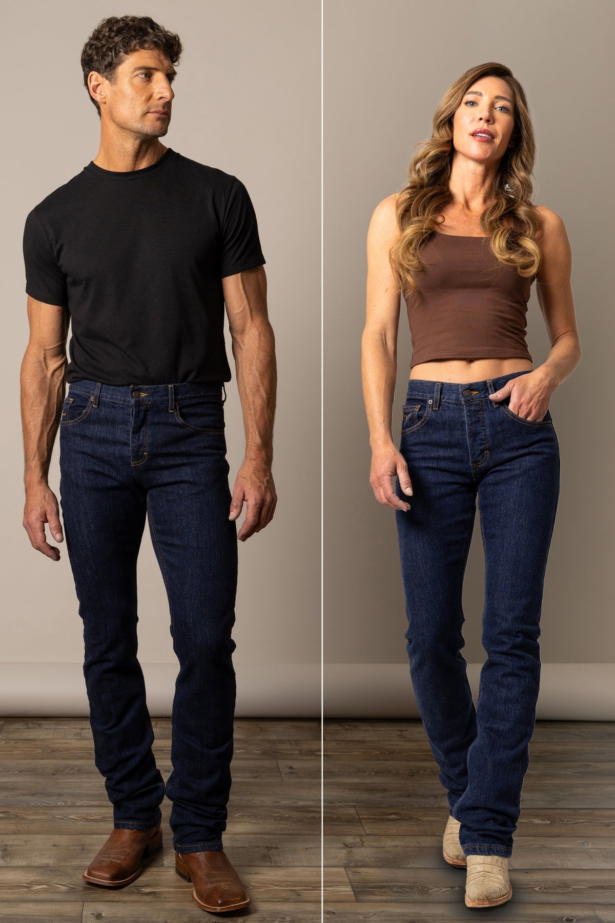 Kimes Ranch Wayne Slim Bootcut jeans in Dark Wash with front pockets and classic five-pocket styling