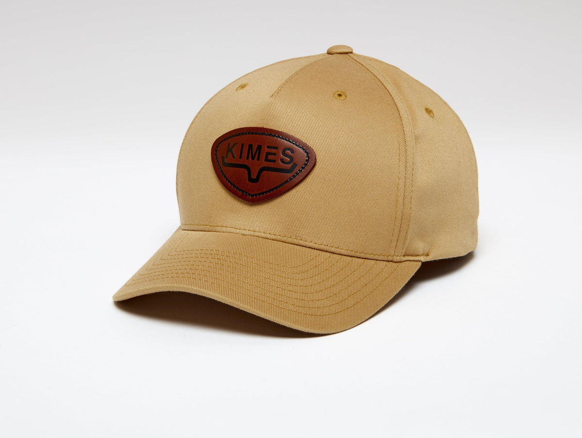 Kimes Ranch Fender Hat in Work Wear Brown with a logo patch on the front