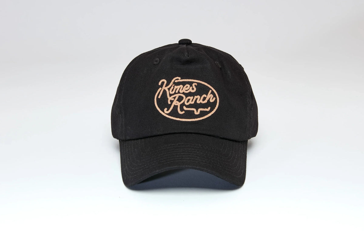 Kimes Ranch Alden Black hat with embroidered Kimes Ranch logo