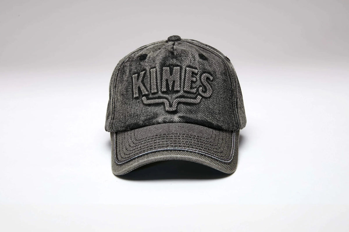 Kimes Ranch Branded KR hat in Black with embroidered KIMES logo and longhorn mark