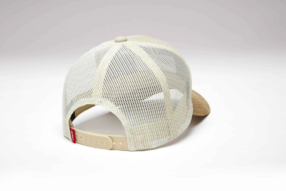Kimes Ranch Fourteen hat in Natural, back view, with mesh back and adjustable strap