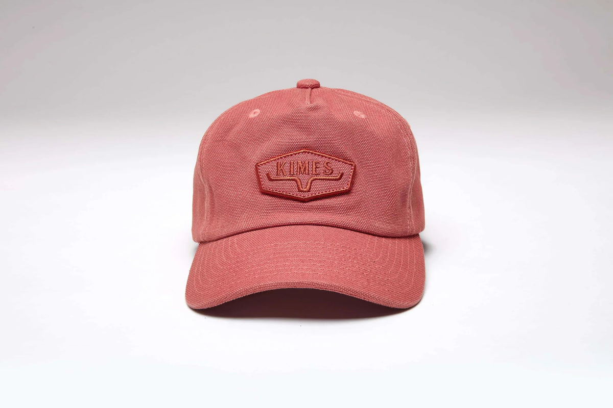 Kimes Ranch Rough Rider hat in Pink with the Kimes Ranch logo embroidered on the front