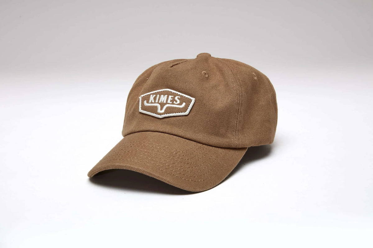 Kimes Ranch Rough Rider hat in Work Wear Brown with embroidered Kimes Ranch logo