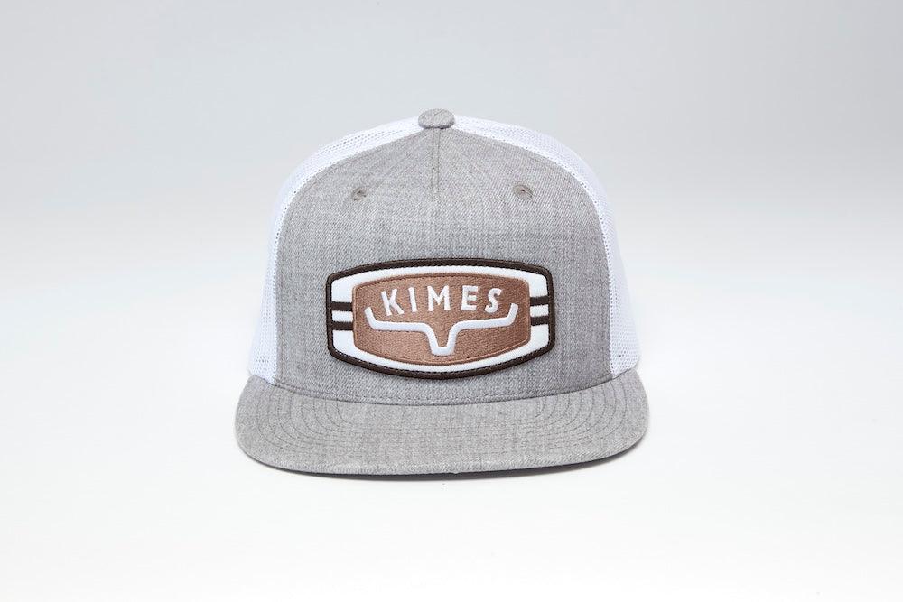 Kimes Ranch Craftsman hat in Grey Heather with a front patch featuring the Kimes Ranch logo and the word KIMES