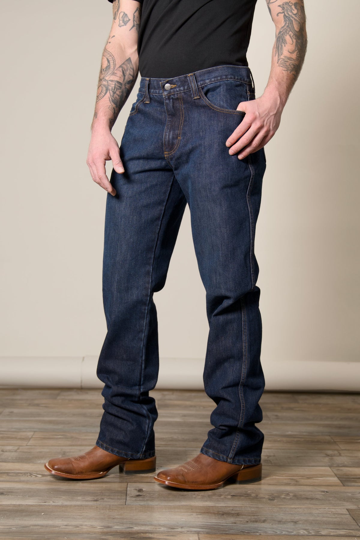 Men's Watson bootcut jean side view