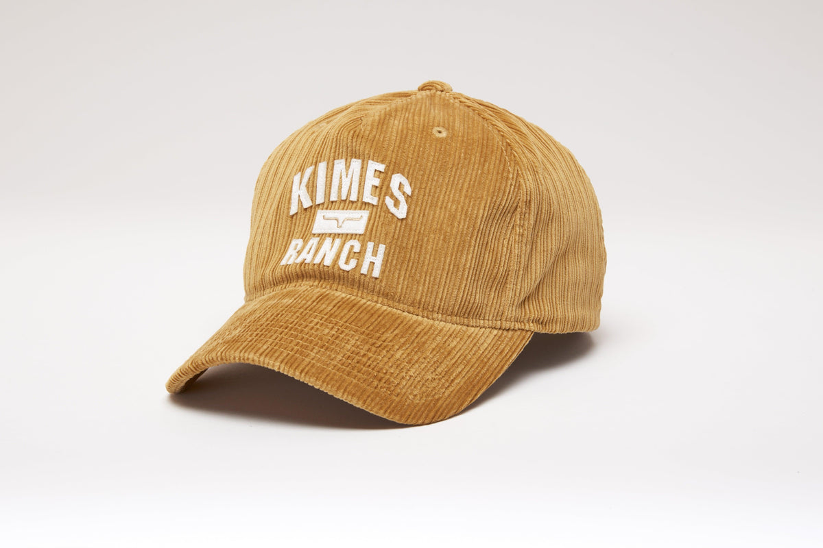 Kimes Ranch O School Hat in Mustard with embroidered Kimes Ranch logo on the front