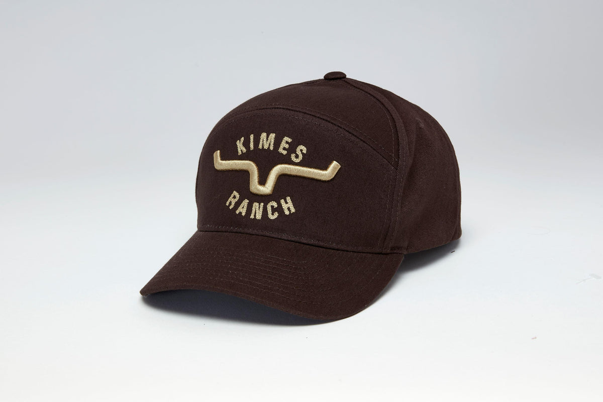Kimes Ranch 66 Hat in Dark Brown with embroidered Kimes Ranch logo on the front