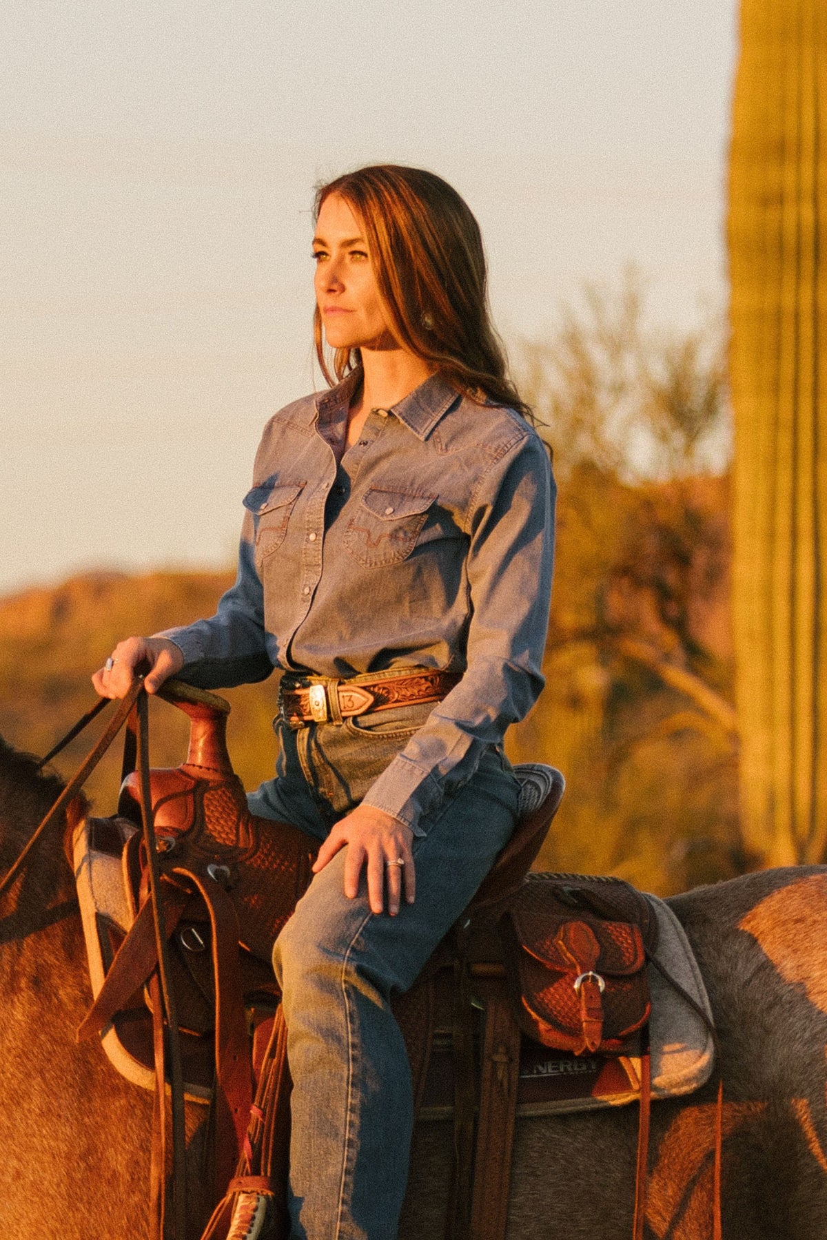 Kimes Ranch Flinn long sleeve shirt with western yoke and button flap pockets