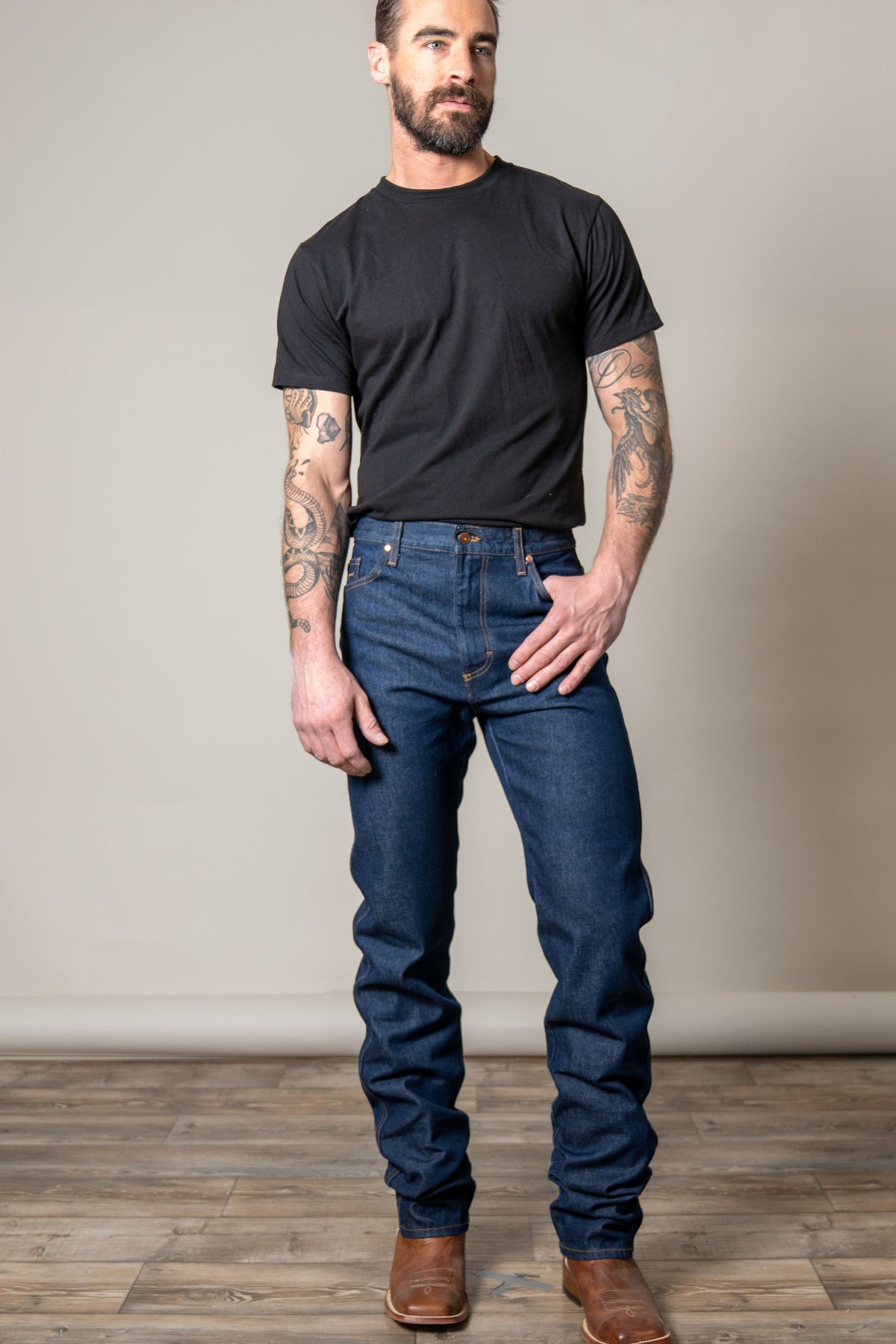 Kimes Ranch ZT jeans in Dark Wash with a relaxed fit and classic five-pocket styling
